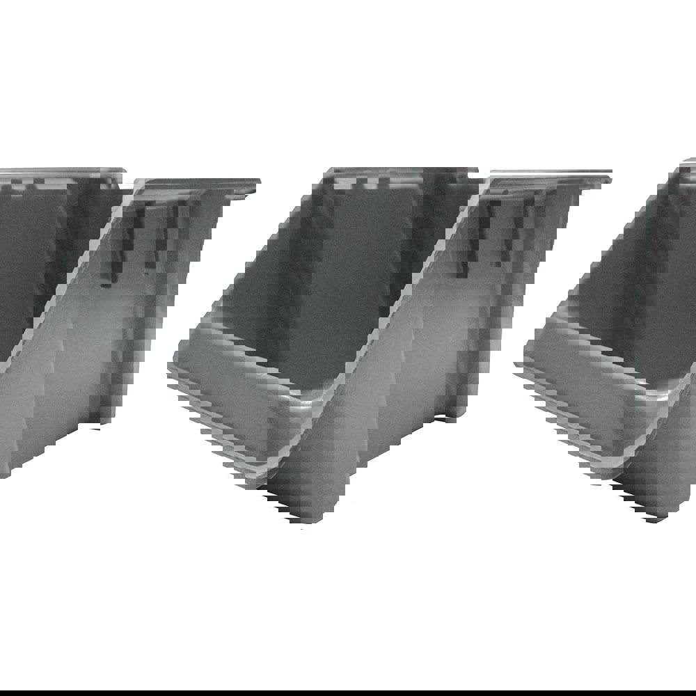 Bins; Bin Style: Hopper Front ; Shape: Rectangle ; Load Capacity (Lb. - 3 Decimals): 100.000 ; Color: Gray ; Stacking: Yes ; Hanging: No